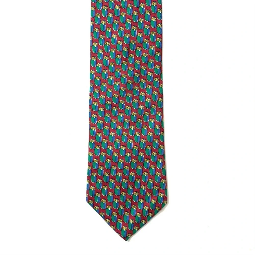 BROOKS BROTHERS Silk Tie, red and green